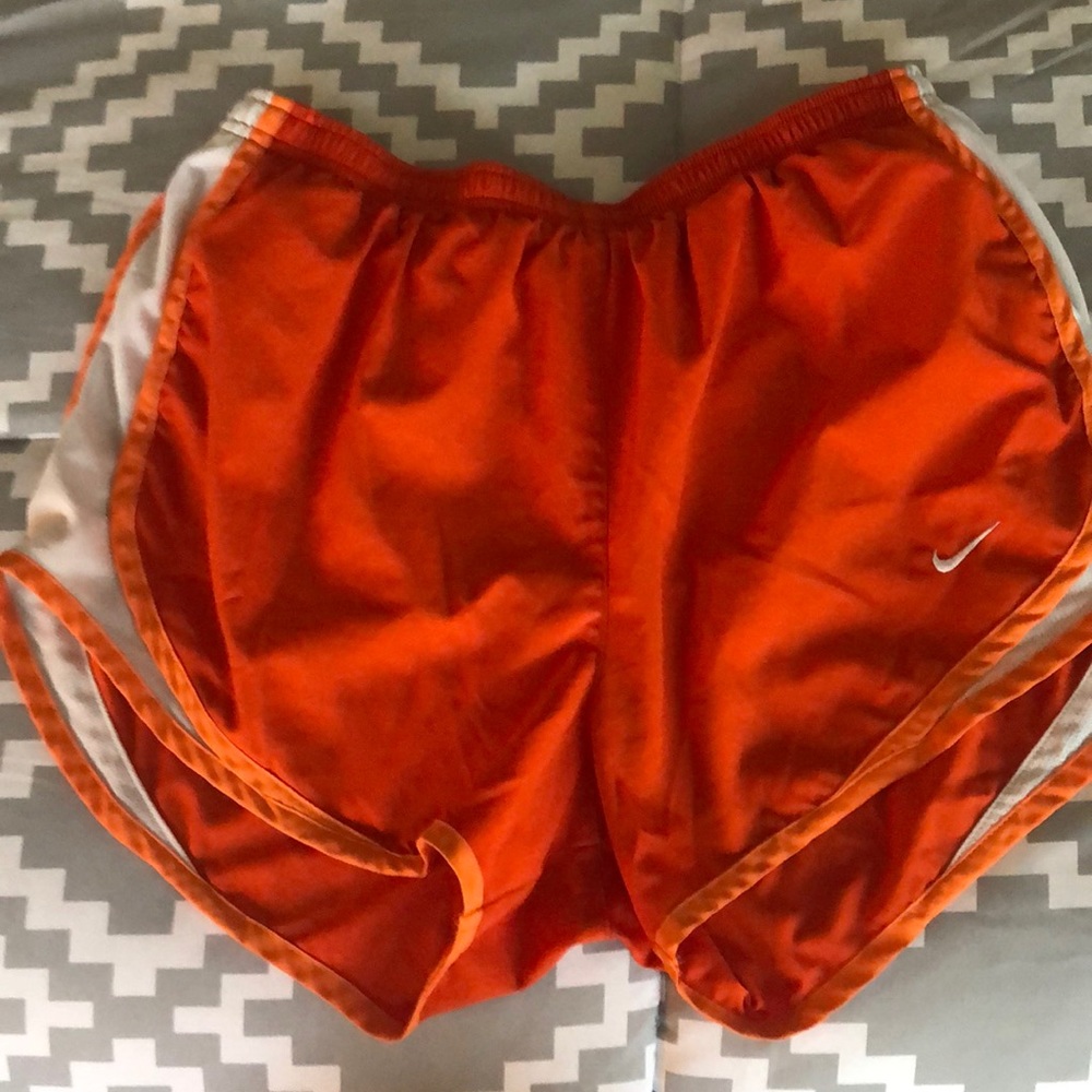 Orange Nike Running shorts